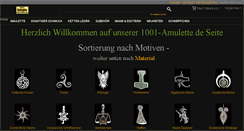 Desktop Screenshot of 1001-amulette.de